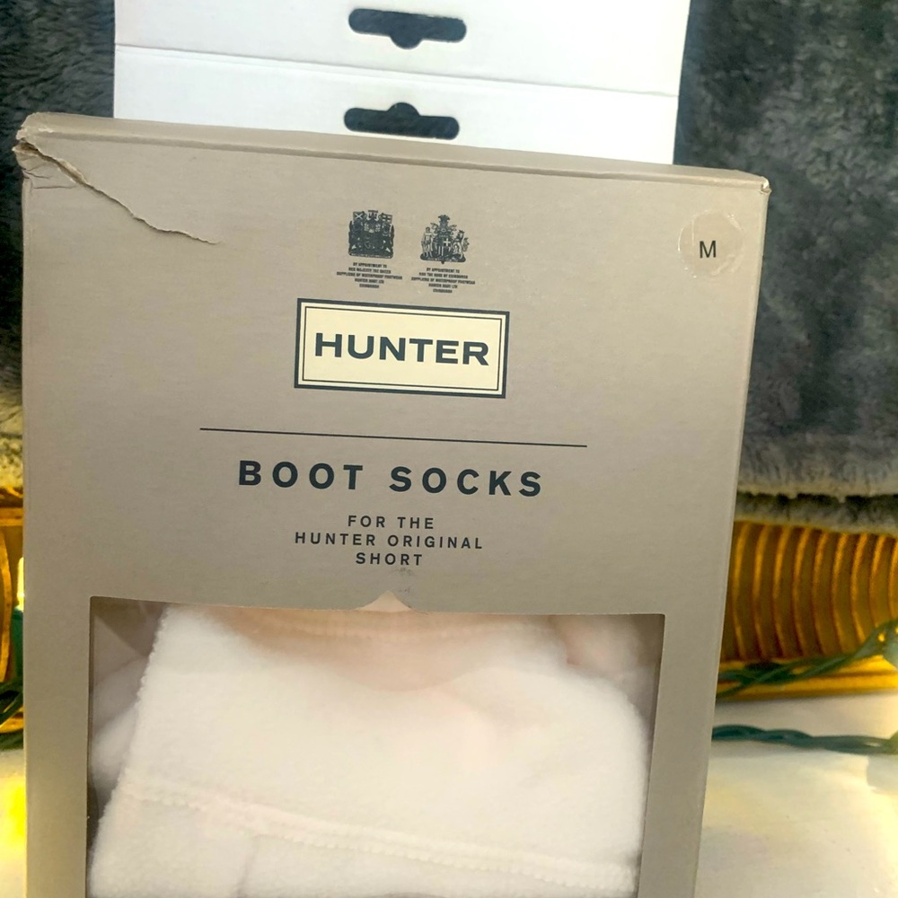 Hunter White Boot Socks for Men